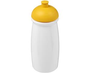 H2o Pulse 600Ml Dome Lid Sport Bottle (White/Yellow) - PF2859