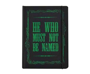 Harry Potter Notebook Voldemort He Who Must Not Be Named Official A5 Hardback - Black