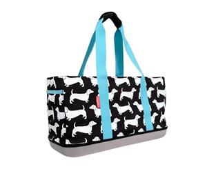 Ibiyaya Sausage Dog Daily Tote Dog Carrier Black Sesame