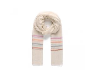 Intrigue Womens/Ladies Classic Stripy Scarf (Beige) - JW334