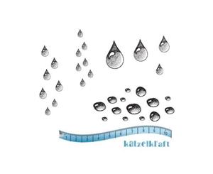 Katzelkraft - Water drops - Rubber stamp - French Style