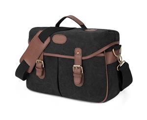 LOKASS Vintage Messenger Camera Bag-Black