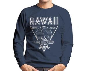 London Banter Hawaii New Wave Surfers Men's Sweatshirt - Navy Blue