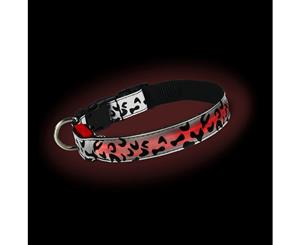 Loomo Swish LED Dog Collar Red