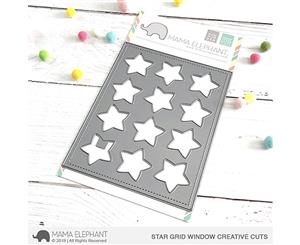 Mama Elephant - Creative Cuts Dies - Star Grid Window