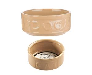 Mason Cash 2pc 18cm Dog 13cm Cat Bowl Food Travel Portable Feeding Drinking