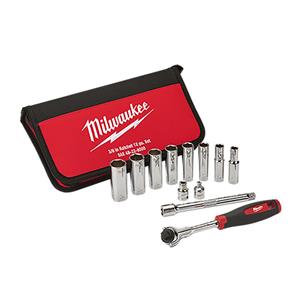 Milwaukee 12pc 3/8inch Drive Imperial Socket Set 48229000