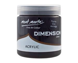 Mont Marte Dimension Acrylic Paint 250ml Pot - Paynes Grey