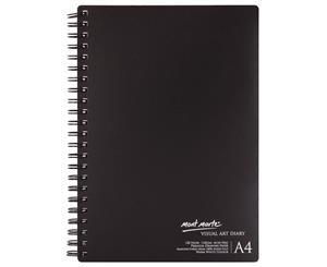 Mont Marte Visual Art Diary Spiral Bound White Paper A4 110gsm 120 Sheet