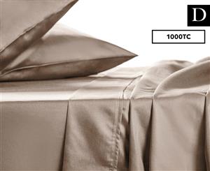 Premium 1000TC Luxury Double Bed Sheet Set - Linen