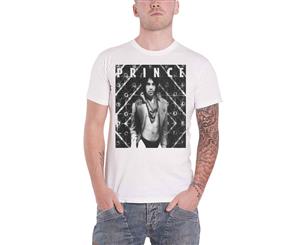 Prince T Shirt Dirty Mind Album Cover Logo Official Mens - White