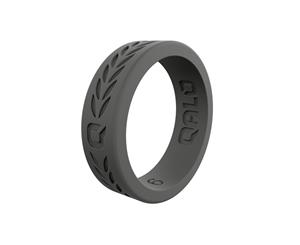 QALO Women's Charcoal Laurel Q2X Ring Size 6