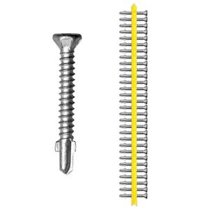 Quikdrive 10 x 42mm Metal Self Drilling Auto Feed Screw 1500pcs CBSDGL158SA