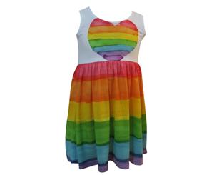 Rainbow heart - Classic Boho Dress