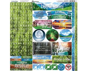 Reminisce Alpha Combo Cardstock Stickers 12 inchX12 inch - The Journey Beyond