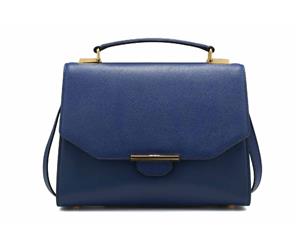 Revelry - Vix Trapeze Cow Leather Bag - Blue