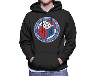 Rubik's Brain Force Men's Hooded Sweatshirt - Black