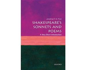 Shakespeare's Sonnets and Poems  A Very Short Introduction