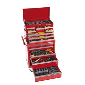 Sidchrome 319 Piece Red AF And Metric Tool Kit