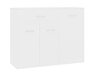 Sideboard White 88x30x70cm Chipboard Storage Chest Cupboard Dresser