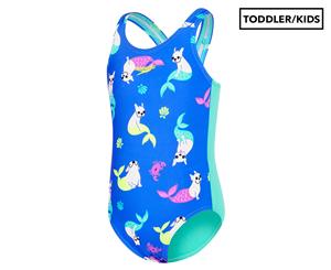 Speedo Toddler/Girls' Medalist One Piece Swimsuit - Frenchie Ocean