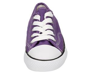 Spot On Childrens/Kids Low Cut Canvas Lace Up Shoes (Purple) - KM560