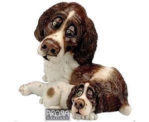 Springer Spaniel DOG & Pup Statue Pets with Personality 5509