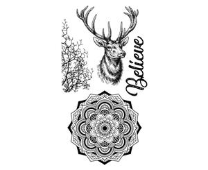 Stamperia Cling Stamp - 3.94 inch X6.5 inch - Cosmos Deer