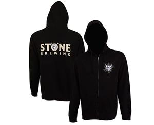 Stone Brewing Text Logo Black Men's Hoodie