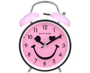 Sweet Smile Desk Alarm Clock - Pink