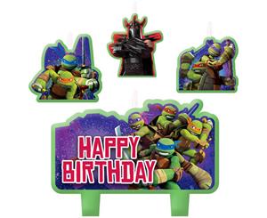 TMNT Birthday Candle Set 4 Pieces