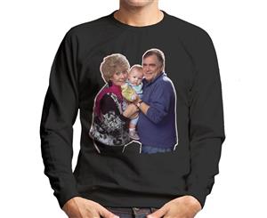 TV Times Coronation Streets Jack And Vera Duckworth Men's Sweatshirt - Black