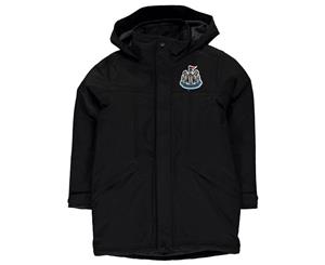 Team Boys Parka Jacket Coat Top Junior - Black