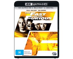 The Fast and the Furious 4K Ultra HD Blu-ray Digital Download UHD Region B