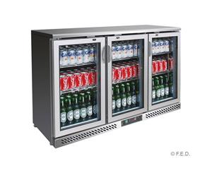 Three Door Ss Drink Cooler