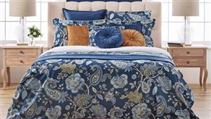 Toorak Navy King Quilt Cover Set