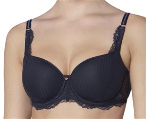 Triumph Women's Peony Florale Wired Padded Bra - Black