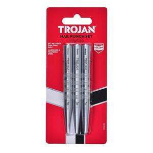 Trojan 3 Piece Nail Punch Set