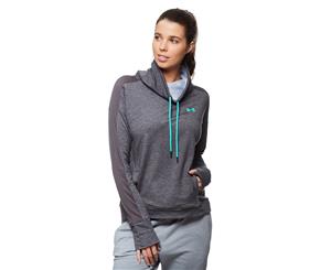 Under Armour Women's Featherweight Fleece Shirt - Pitch Gray/Jet Gray