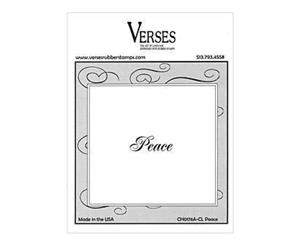 Verses Rubber Stamp Co. - Peace Cling Mounted Rubber Stamp