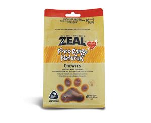 Zeal Free Range Dog Treats Chewies 125g