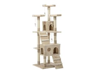 180cm Pet Cat Tree Trees Scratching Post Scratcher Tower Condo House Furniture Wood