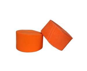 2 x Orange Rolls of ASAH Party Crepe Paper Streamers 30m Long x 4.5cm Wide - Orange