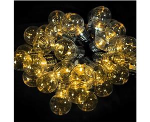 40 LED Globe Battery Festoon Lights - Clear