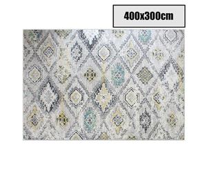 400x300cm Style Pattern Grey Creamy Floor Area Art Rug Carpet