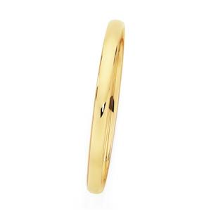 9ct Gold on Silver 65mm Bangle