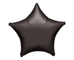 Amscan 18 Inch Plain Star Shaped Foil Balloon (Black) - SG3946