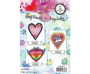 Art By Marlene 2.0 Hearts Cling Stamp-