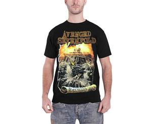 Avenged Sevenfold T Shirt Germany 2013 Band Logo Official Mens - Black