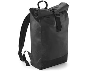 Bagbase Tarp Waterproof Roll-Top Backpack (Black) - BC3675